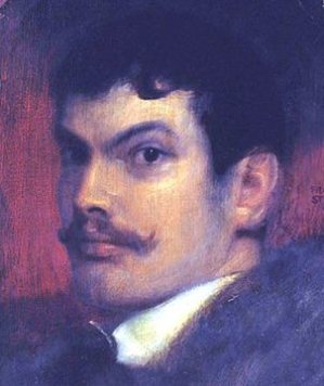 Zelfportret Franz von Stuck - (1863 - 1928) 