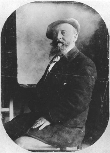 Alfred Sisley (1839-99) c.1895 (b/w photo) - French Photographer