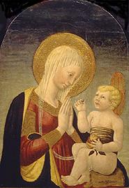 Maria mit dem Kind und dem Granatapfel.