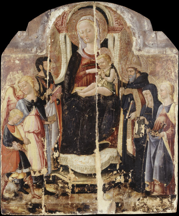 Virgin and Child Enthroned with Saints van Neri di Bicci