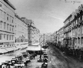 View of the Graben, Vienna, c.1860-80 (b/w photo) 