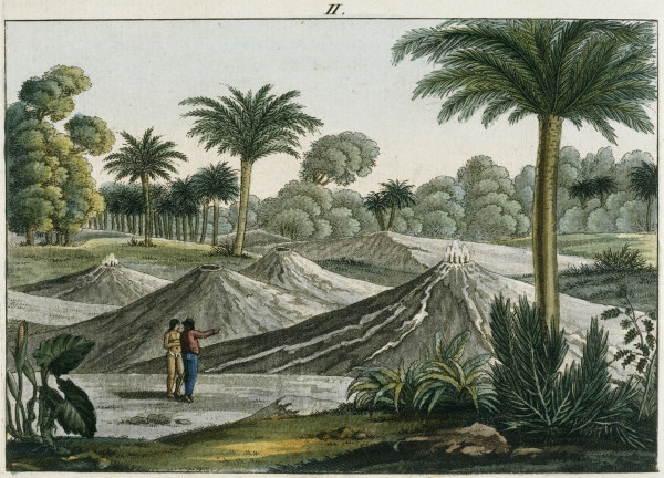 Volcanoes on Turbaco , from Bertuch 1813 van Bertuch