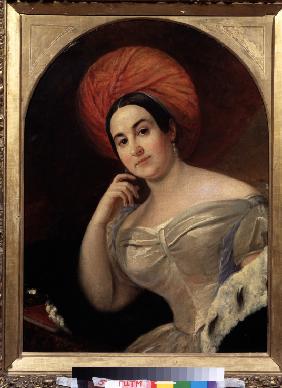 Portrait of the actress Ekaterina Semyonova (1786-1849)