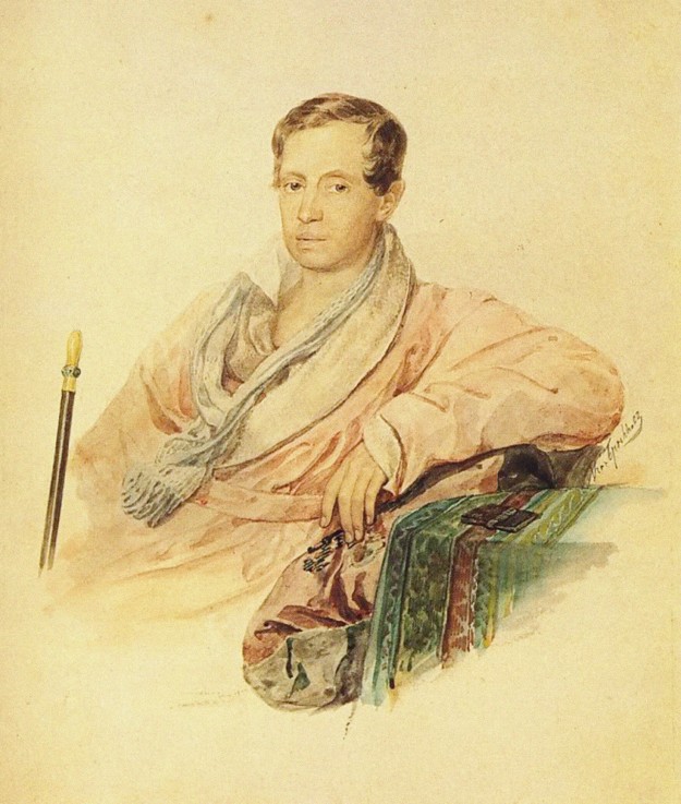 Portrait of the Diplomat Sergey I. Turgenev (1792-1827) van Brüllow