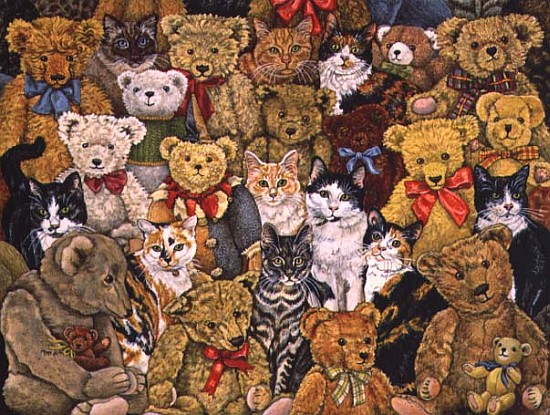 Tedcats, 1997 (acrylic on panel)  van Ditz 