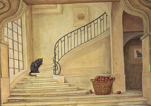 The Stair Cat, 1988  van Ditz 