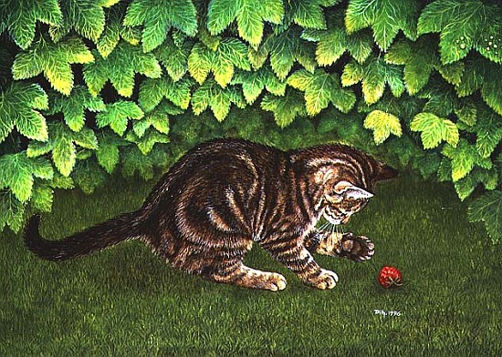 The Strawberry-Kitten, 1996 (acrylic on panel)  van Ditz 