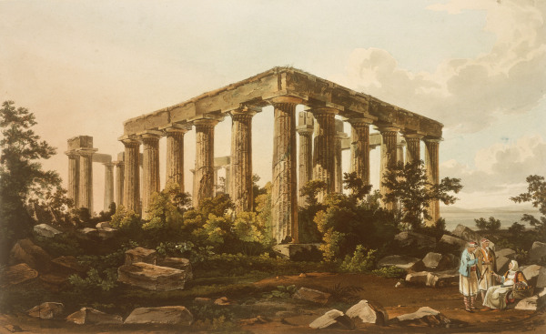 Aegina , Temple of Aphaea van Dodwell
