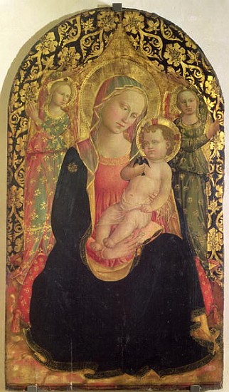 Madonna of Humility with two angels van Domenico di Michelino