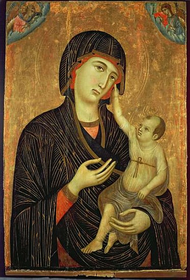 Crevole Madonna, c.1284 (The Virgin and Child with Angels) van Duccio di Buoninsegna