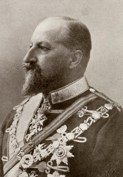 Ferdinand I, Tsar of Bulgaria, from ''The Year 1912'', published London, 1913 (b/w photo)  van English Photographer