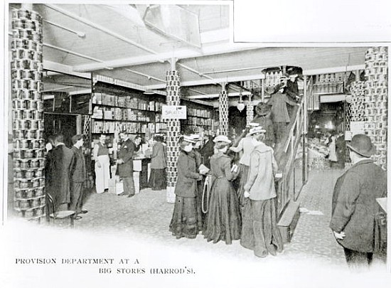 Harrods Provision Department, c.1901 van English Photographer