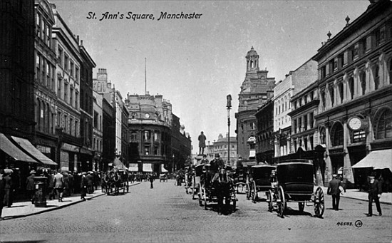 St. Ann''s Square, Manchester, c.1910 van English Photographer