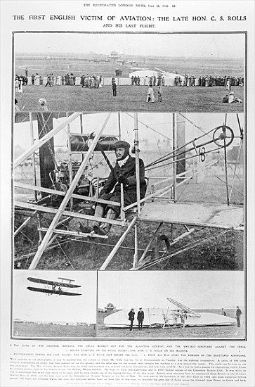 The first English victim of aviation: the Late Hon. C.S. Rolls, and his last flight, from The Illust van English Photographer
