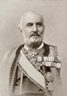 King Nicholas I of Montenegro, from ''The Year 1912'', published London, 1913 (b/w photo) 