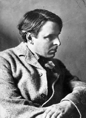 Portrait of W.B. Yeats (b/w photo) 