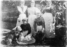 Sophia Farrell and maids