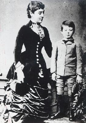 Winston Churchill with his mother, Lady Randolph Churchill