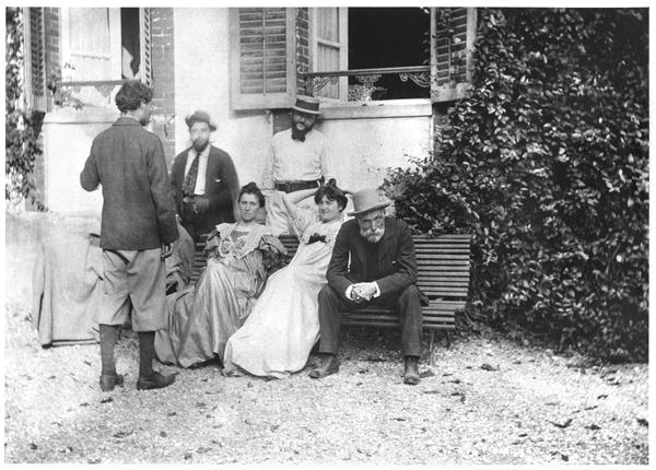 The day after the funeral of Stephane Mallarme (1842-98) September 1898 (b/w photo)  van French Photographer