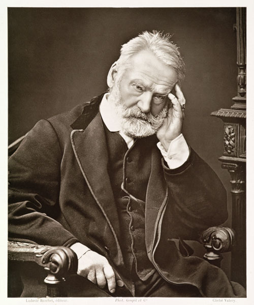 Victor Hugo (1802-85), from ''Galerie Contemporaine'', c.1874-78 (b/w photo)  van French Photographer