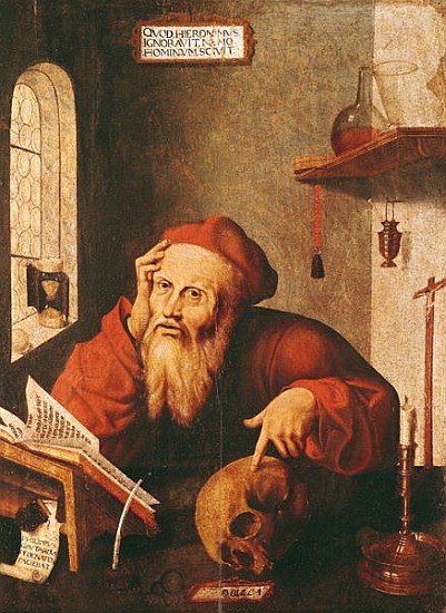 St. Jerome, after a painting Quentin Massys or Metsys (1466-1530) van Gautard de Pezenas