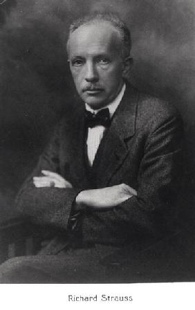 Richard Strauss (1864-1949) in Berlin, 1920s (b/w photo) 
