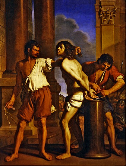 The flagellation of Christ van Guercino (Giovanni Francesco Barbieri)