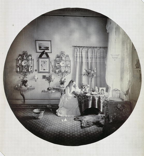 Interior of Muckross House, c.1865 (albumen print)  van Irish Photographer (19th Century)
