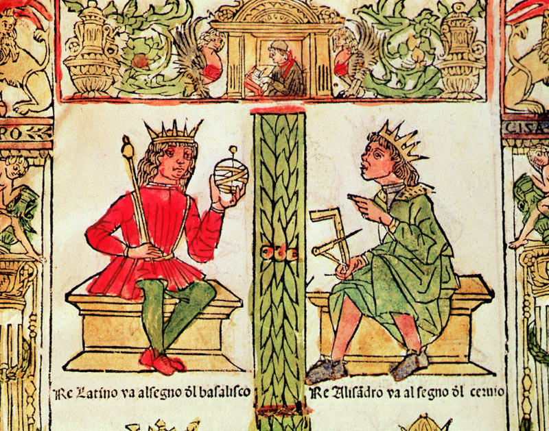 King Latinus and King Alexander, from ''The Book of Fate'' by Lorenzo Spirito Gualtieri van Italian School