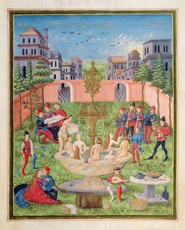 Ms. ''De Sphaera'' fol.11r The Fountain of Youth van Italian School