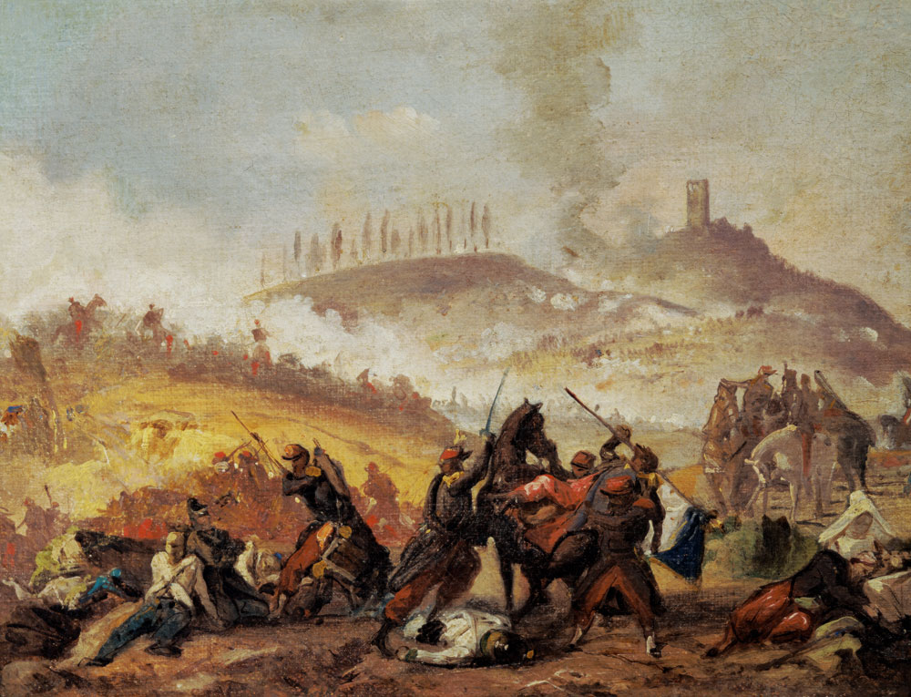 The Battle of Solferino van Italian School