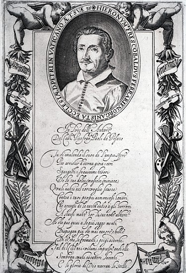 Hieronymus Frescobaldi; engraved Christian Sas van Italian School