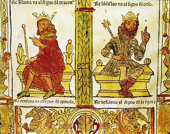 King Porsenna and King Desiderius, from ''The Book of Fate'' by Lorenzo Spirito Gualtieri van Italian School