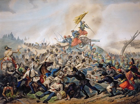 The Battle of Magenta van Italian School