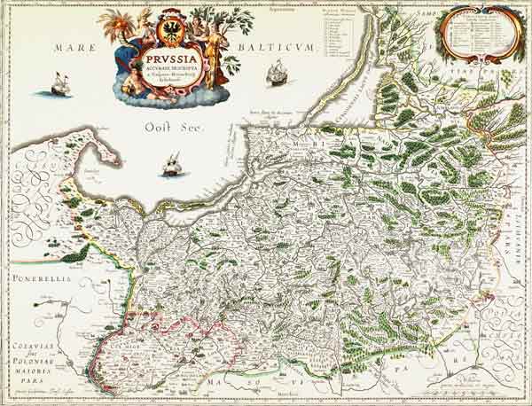 East Prussia , Map van Janssonius