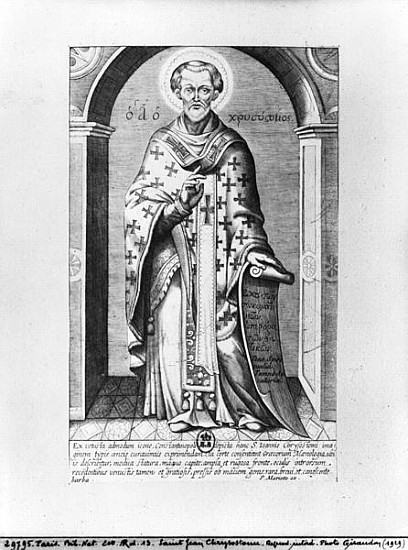 Saint John Chrysostome, 17th century van Mariette P.