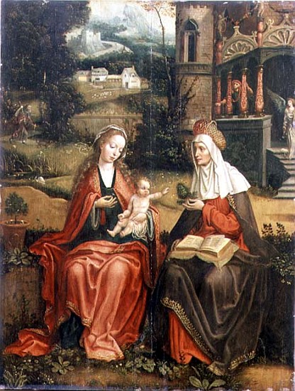 Madonna and Child with St. Anne van Master of 1518
