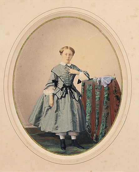 Portrait of Madeleine de Malaret, one of the Petites Filles Modeles of the Countess de Segur (colour van Mayer Freres