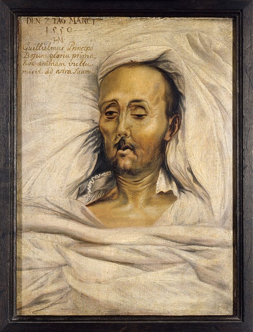 Duke William V of Bavaria on his deathbed van Mielich