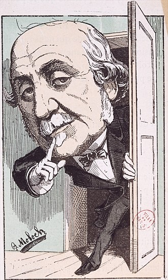 Caricature of Albert, Duc de Broglie (1821-1901) van Moloch (Colomb B.)