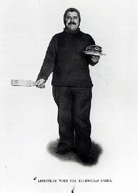 Lindstrom with the Buckwheat Cakes, from ''The South Pole'' by Roald E. Amundsen, c.1910-12