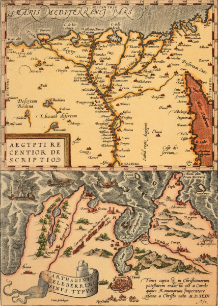 Map of Egypt a.Tunis , Ortelius van Ortelius