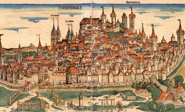 Nuremberg, from: Schedel, World Chronicle van Schedel