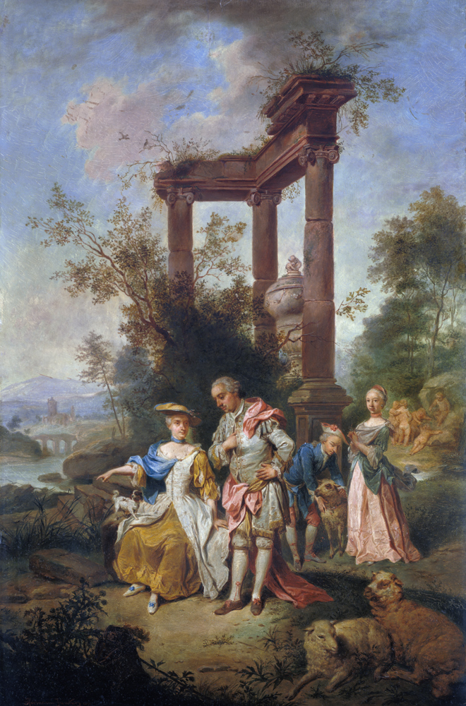 The Goethe Family in Arcadian Dress van Seekatz