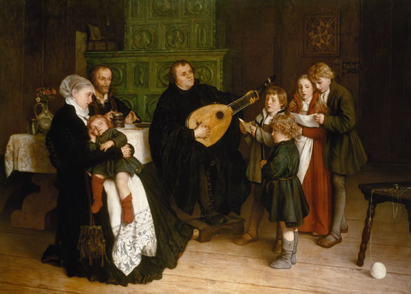 Luther amongst his family , Spangenberg. van Spang.