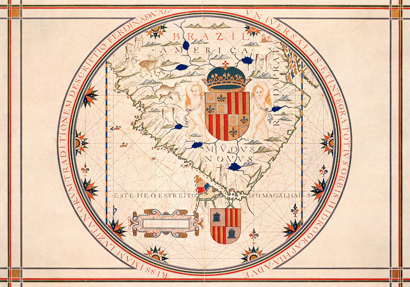 Map of South America van Vaz-Dourado