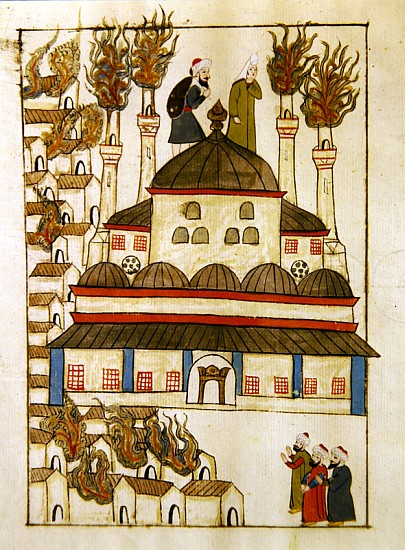 Ms. cicogna 1971, miniature from the ''Memorie Turchesche'' depicting the Hagia Sophia during the fi van Venetian School