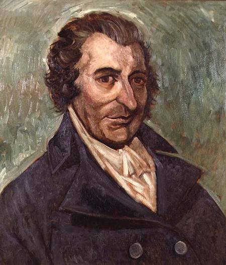 Portrait of Thomas Paine (1737-1809) van A. Easton
