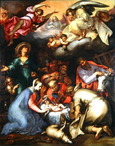 Adoration of the Shepherds van Abraham Bloemaert