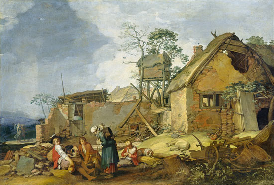 Landscape with Farm van Abraham Bloemaert